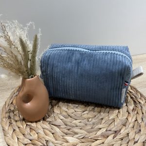 Trousse de toilette velours bleu Liberty Adelajda bleu
