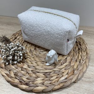 Trousse de toilette Bouclette à rayures roses