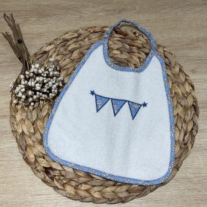 Bavoir Guirlande de fanions bleu
