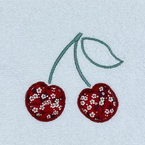 Lange brodé Cerises