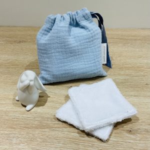 Pochette double gaze + 6 lingettes réutilisables